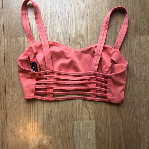 ONLY Essentials Strappy Coral Bralette - Picture 2 of 3